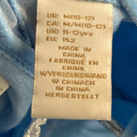 Princess Dress Blue With Cloak Faux Velvet/fur Size 11-12 Girls - Picture 7 of 15